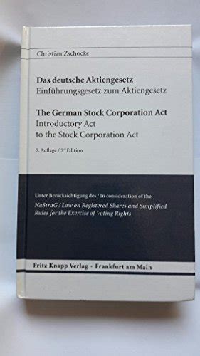 deutsches aktiengesetz german stock corporation Doc